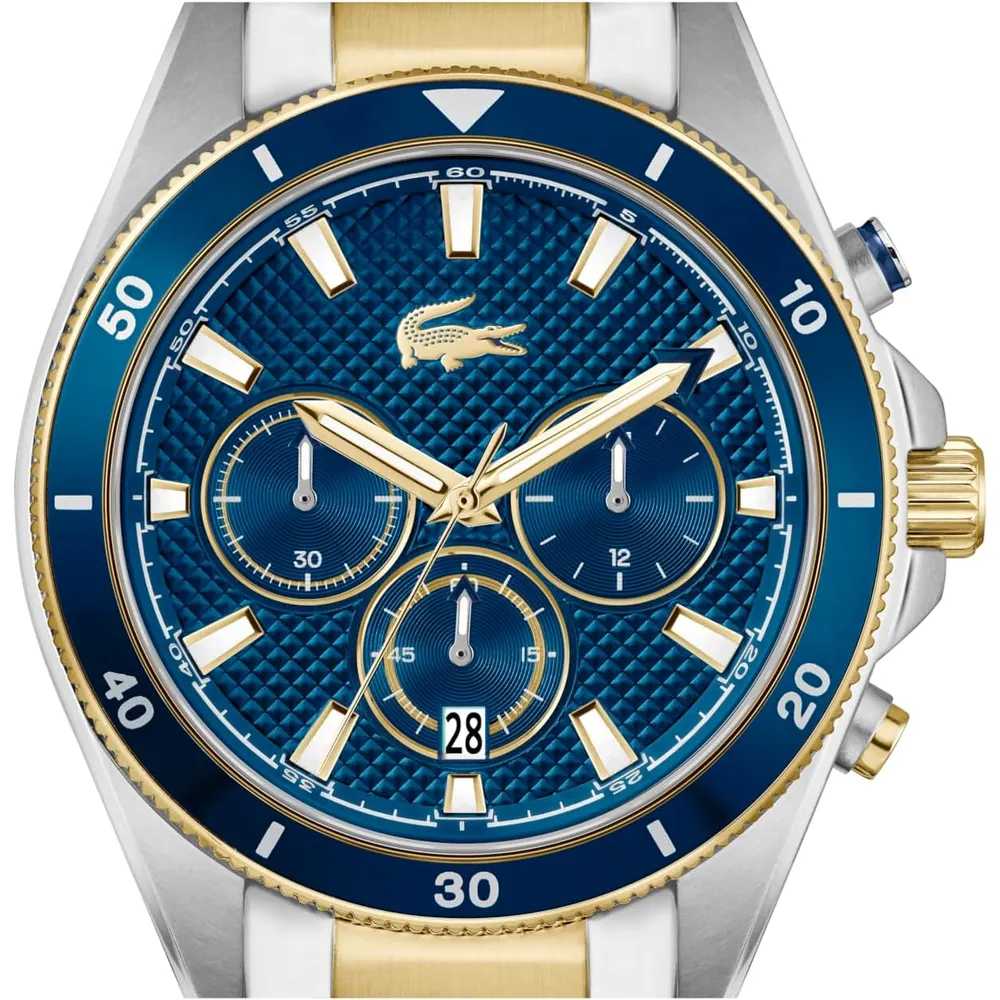RELOJ LACOSTE MAINSAIL CRONÓGRAFO CLÁSICO 43 MM HOMBRE - Silver/Blue