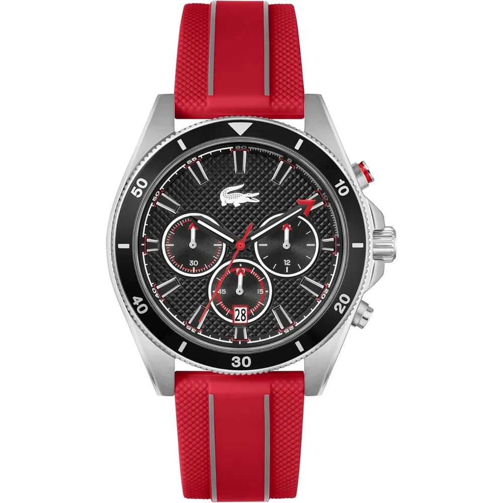 RELOJ LACOSTE MAINSAIL CRONÓGRAFO CLÁSICO 43 MM HOMBRE - Rojo
