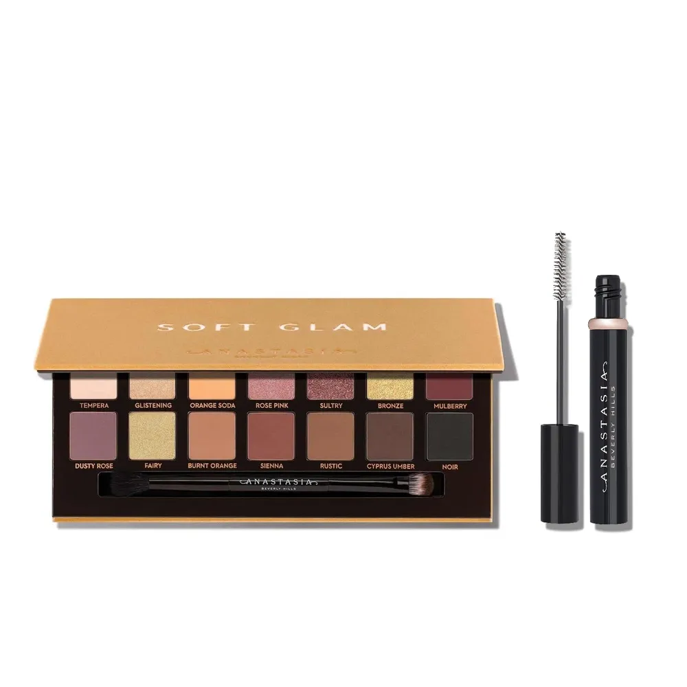 SET PALETA SOFT GLAM + MÁSCARA LASH SCULPT ANASTASIA