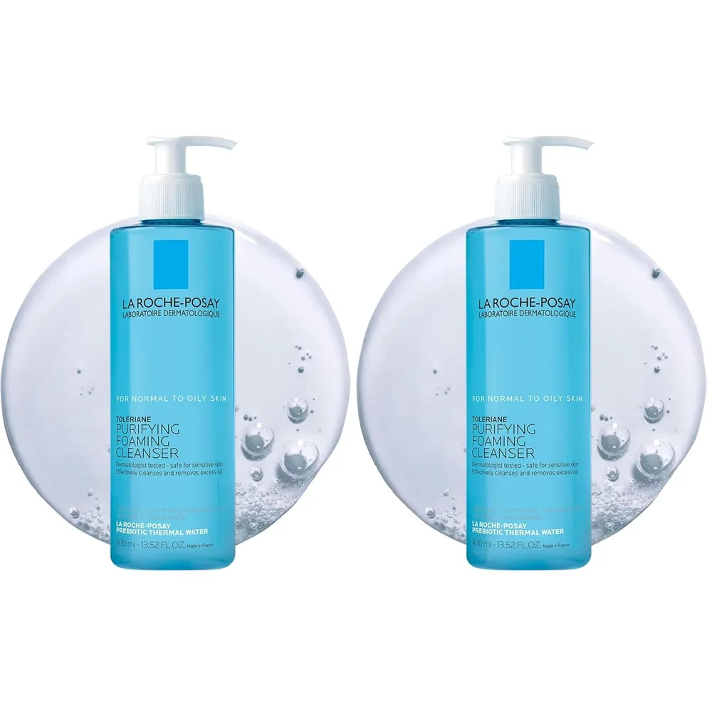 PACK 2 LA ROCHE-POSAY TOLERIANE LIMPIADOR FACIAL PURIFICANTE 13.5 OZ / 400 ML