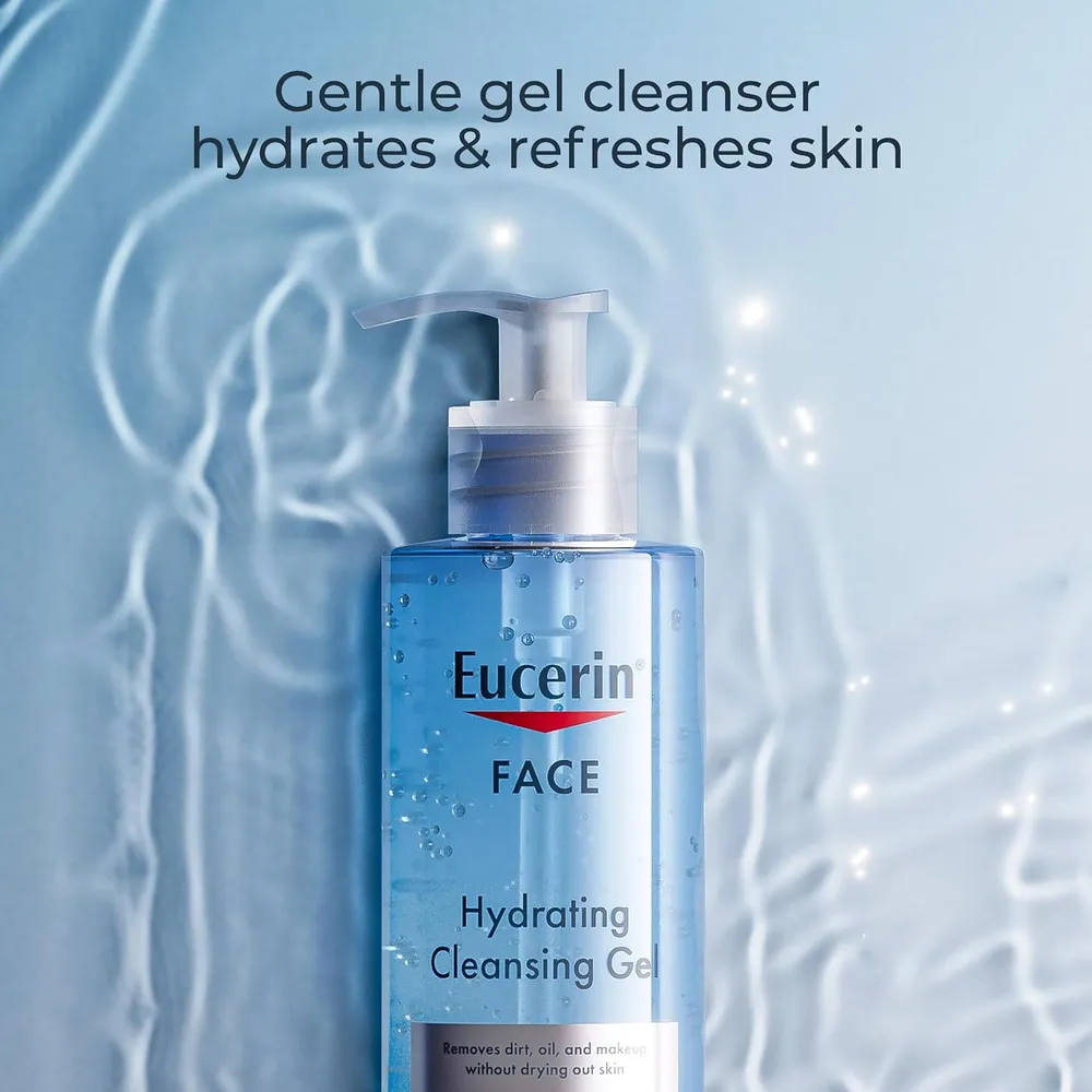PACK 2 EUCERIN GEL LIMPIADOR FACIAL HIDRATANTE 13.5 FL OZ / 400 ML