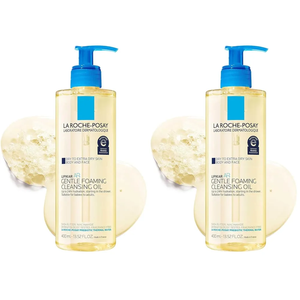 PACK 2 LA ROCHE-POSAY LIPIKAR AP+ ACEITE LIMPIADOR ESPUMOSO 13.5 OZ / 400 ML