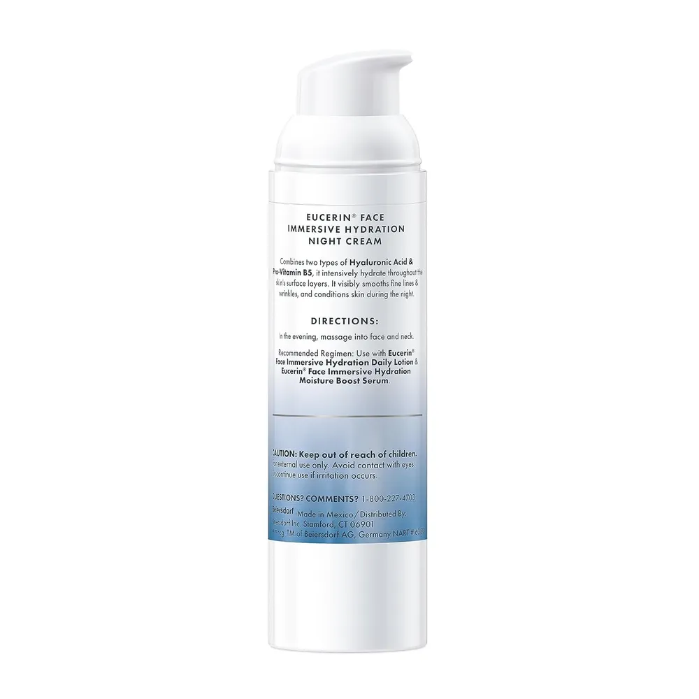PACK 2 EUCERIN CREMA FACIAL DE NOCHE HIDRATANTE INTENSIVA 2.5 OZ / 71 GR