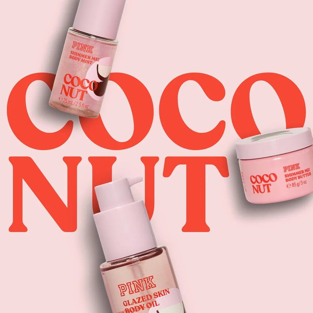SET PINK COCONUT VICTORIA SECRET MUJER