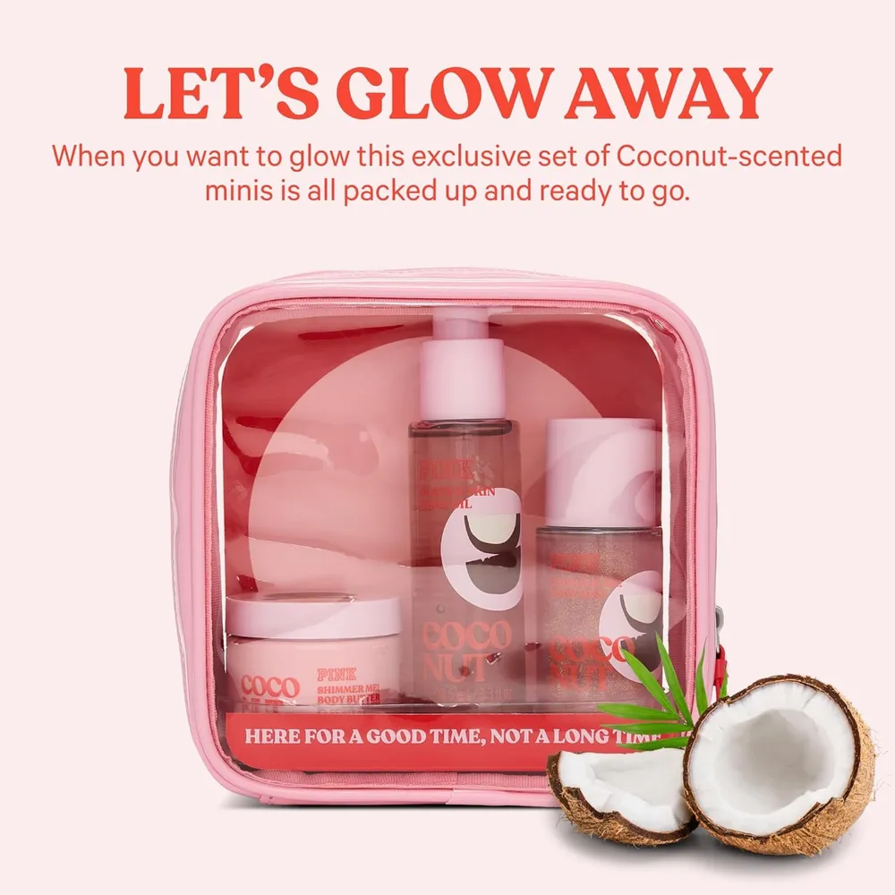 SET PINK COCONUT VICTORIA SECRET MUJER
