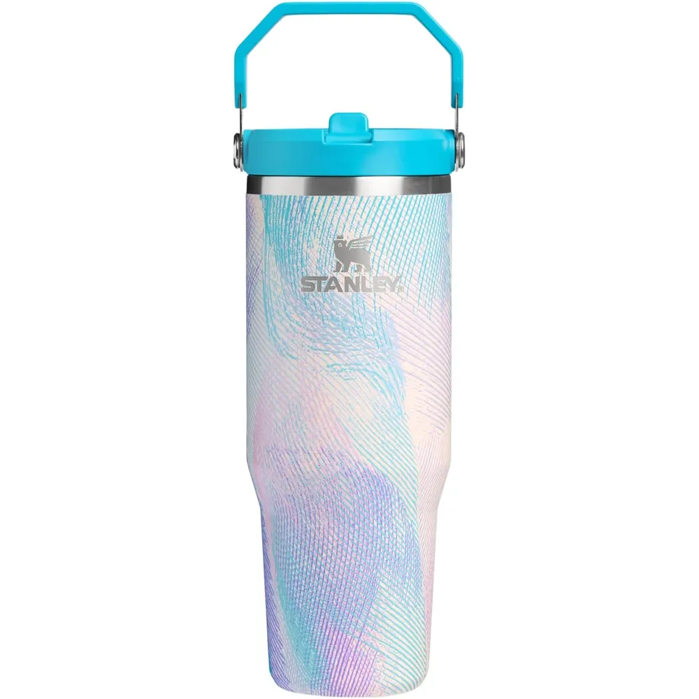 STANLEY ICEFLOW 2.0 FLIP STRAW TOMATODO CON ASA 30 OZ / 887 ML | SEA GLASS PLUME