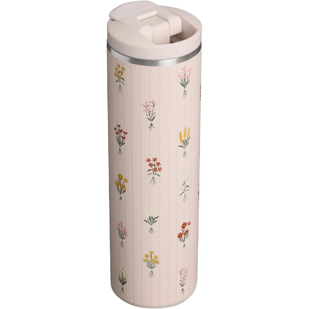 STANLEY TRANSIT TAZA DE VIAJE 16 OZ / 473 ML | ROSE QUARTZ BOUQUETS