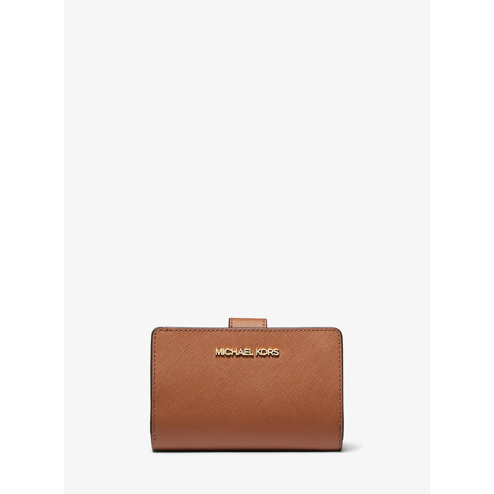mk126230969_0_webp.webp Michael Kors Cartera mediana de piel de grano cruzado | Luggage