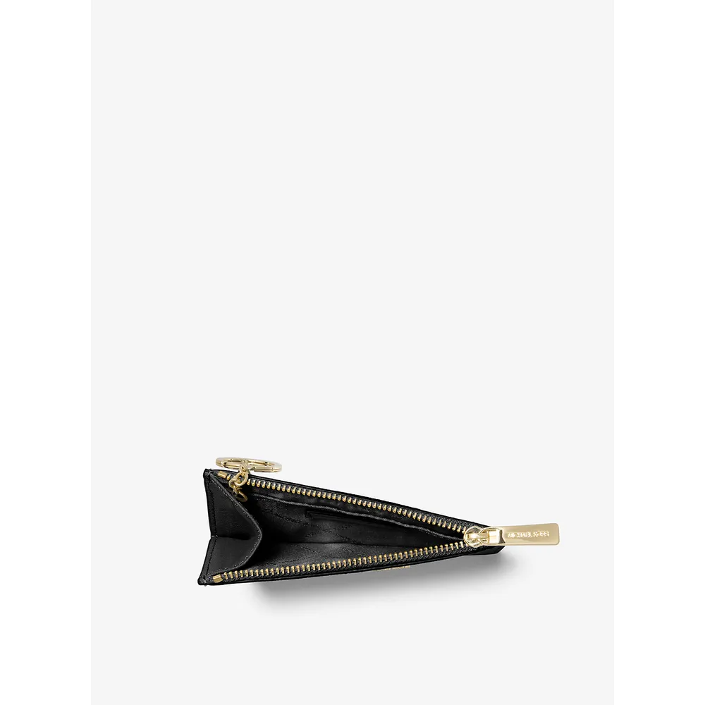Michael Kors Monedero pequeño de piel saffiano Jet Set Travel | Negro