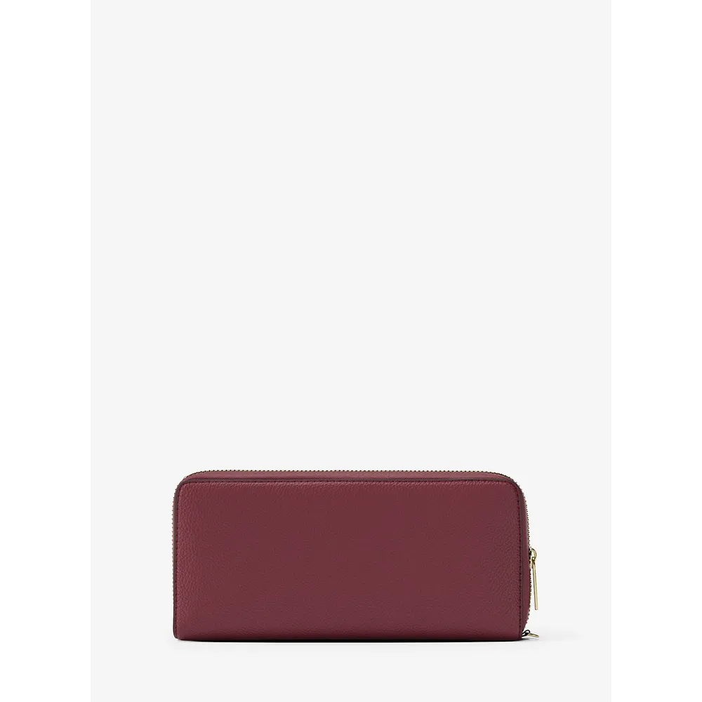 Michael Kors Bolso de mano grande Jet Set Travel de piel granulada | Cereza