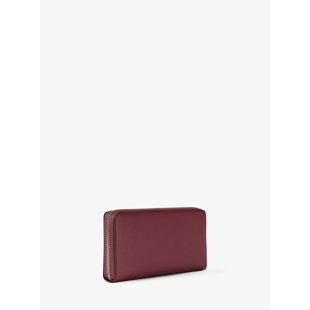 Michael Kors Bolso de mano grande Jet Set Travel de piel granulada | Cereza