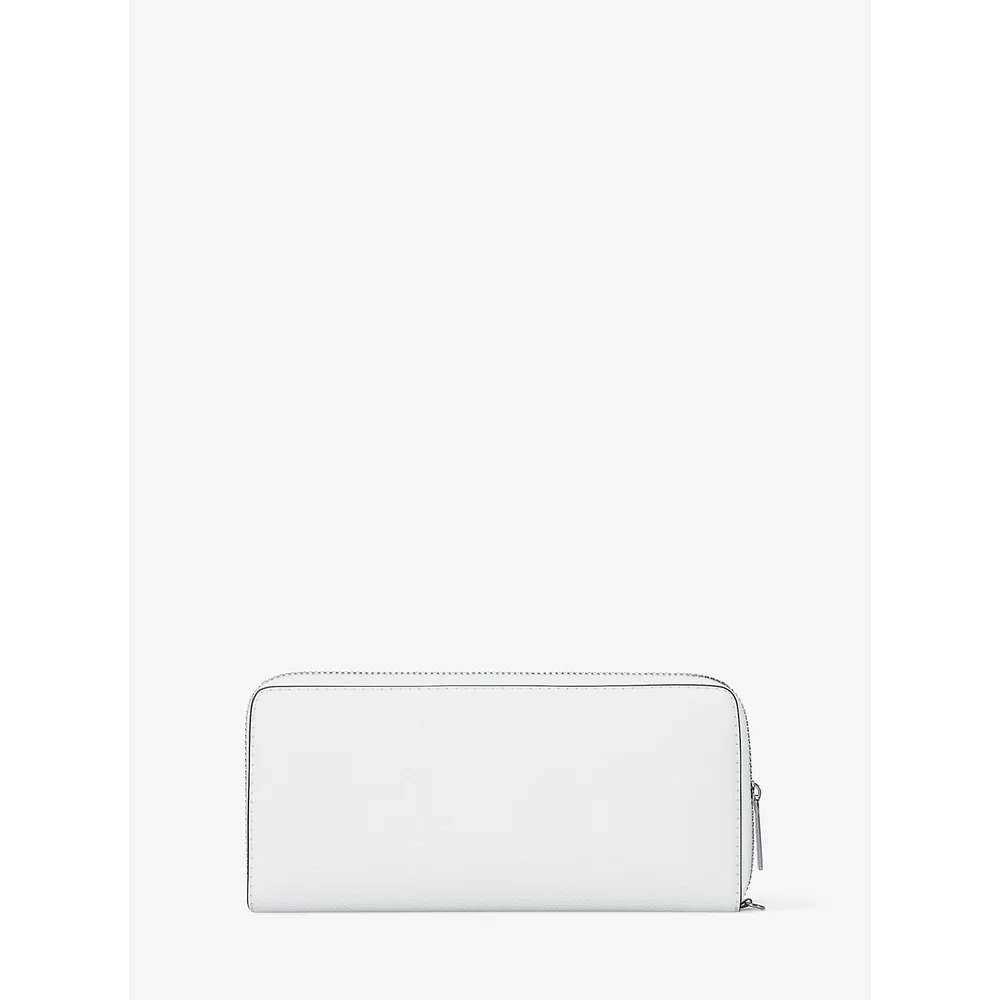 mk231712203_2_webp.webp Michael Kors Cartera continental grande de piel granulada | Optic White