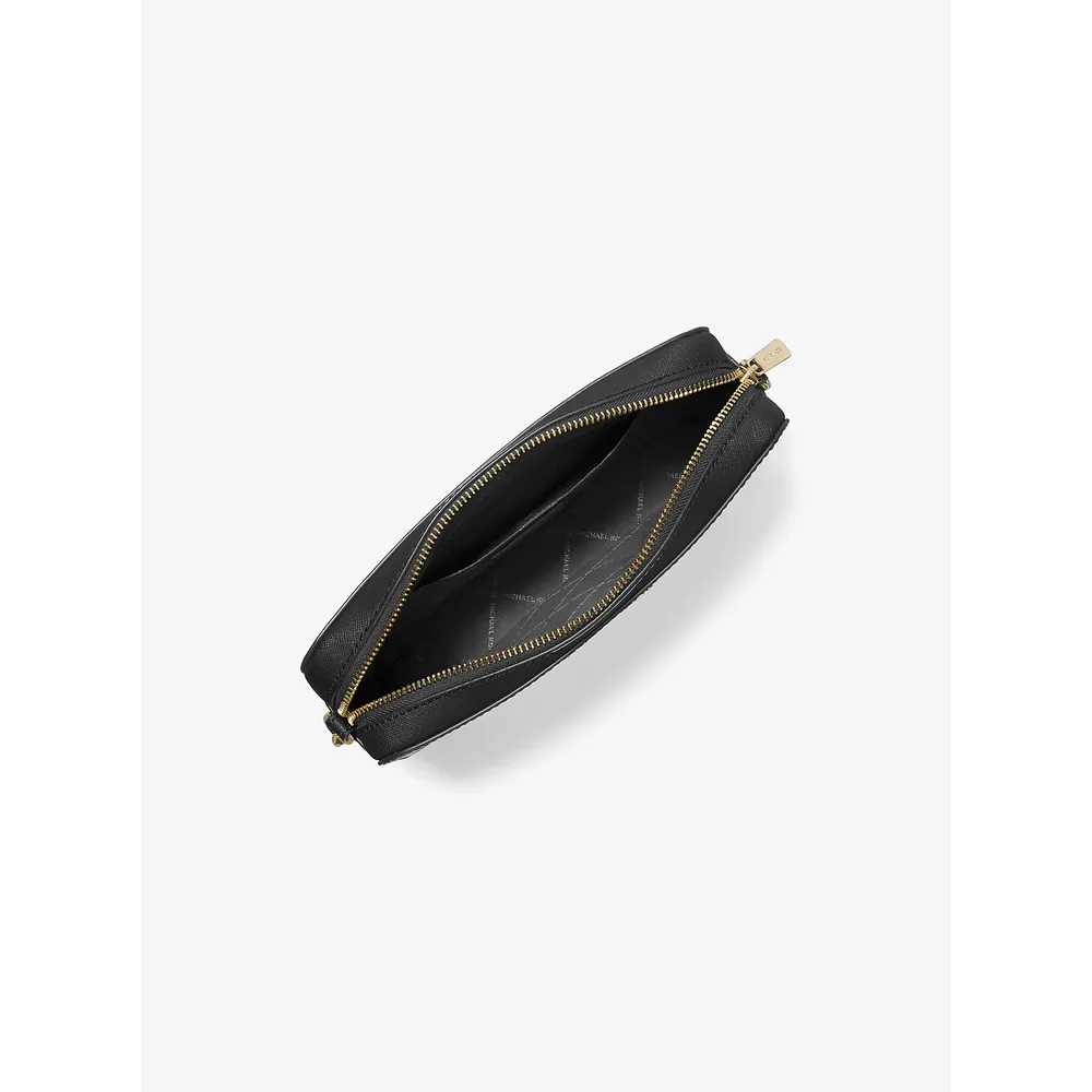 Michael Kors Bolso bandolera grande Jet Set de piel saffiano | Negro