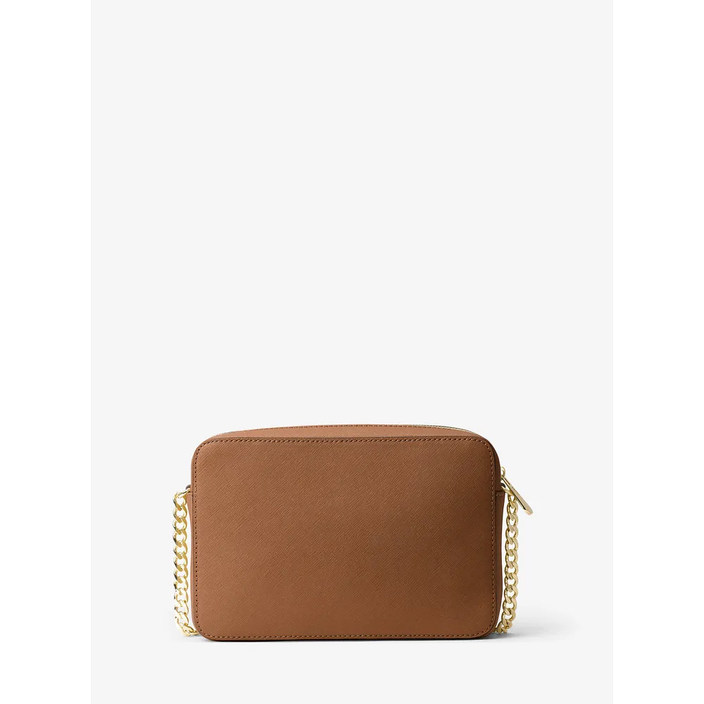 Michael Kors Bolso bandolera grande Jet Set de piel saffiano | Luggage
