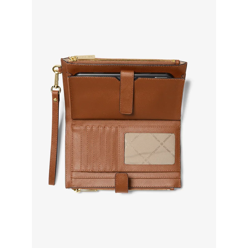 Michael Kors Cartera grande de cuero Jet Set para smartphone | Luggage