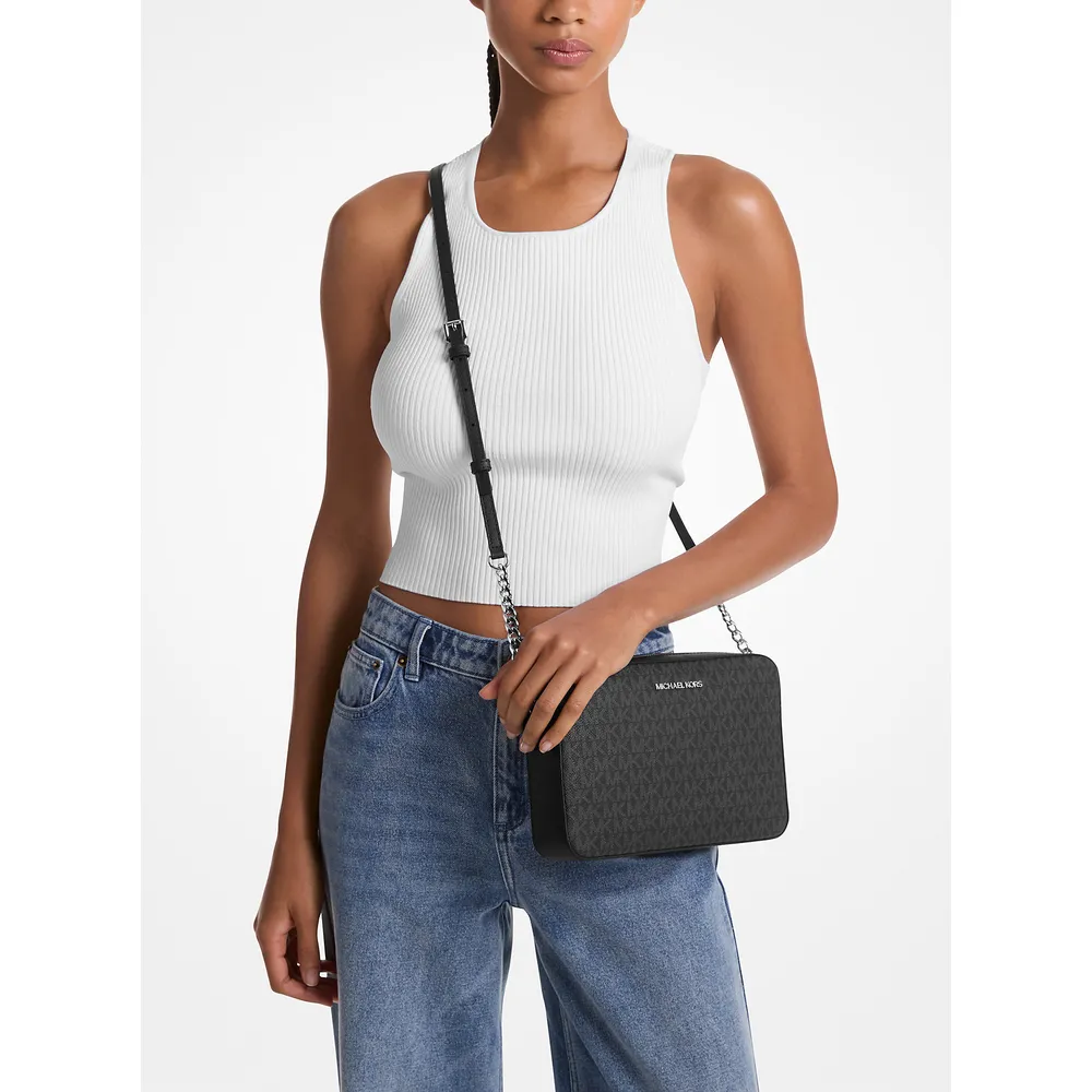 Michael Kors Bolso bandolera grande con logotipo Jet Set | Black