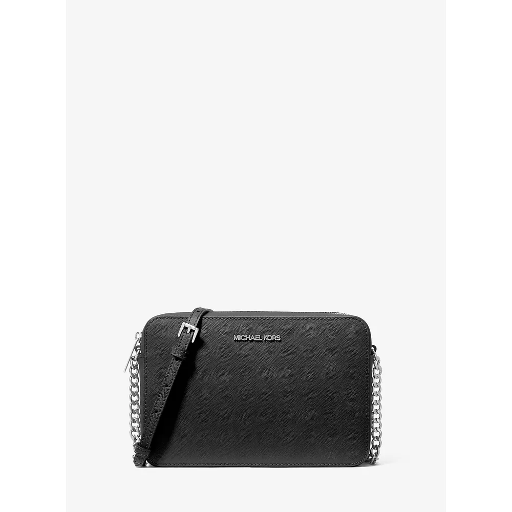 mk231777976_0_webp.webp Michael Kors Bolso bandolera grande Jet Set de piel saffianos | Black