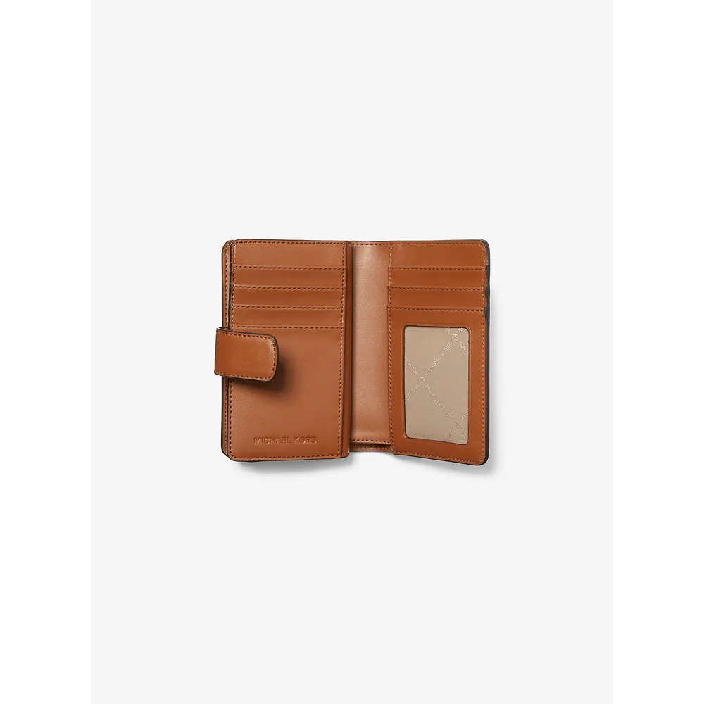 Michael Kors Cartera mediana con logotipo de la firma | Vainilla