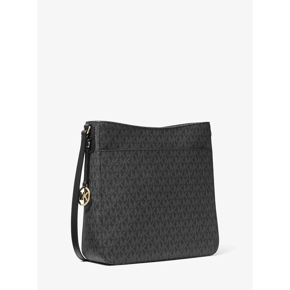 Michael Kors Bolso bandolera grande con logotipo de Jet Set Travels | Negro