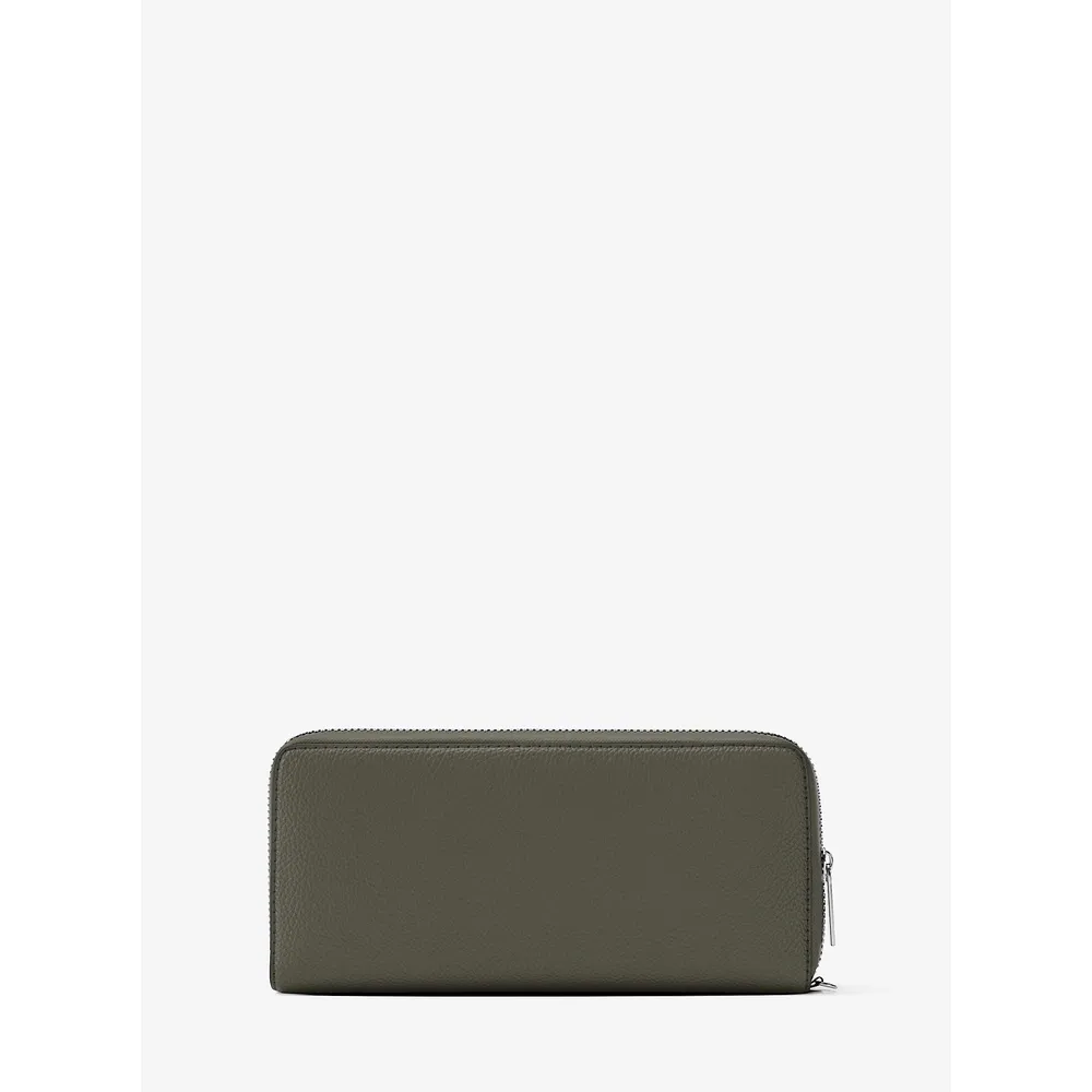 Michael Kors Cartera continental grande de piel granulada | Olive