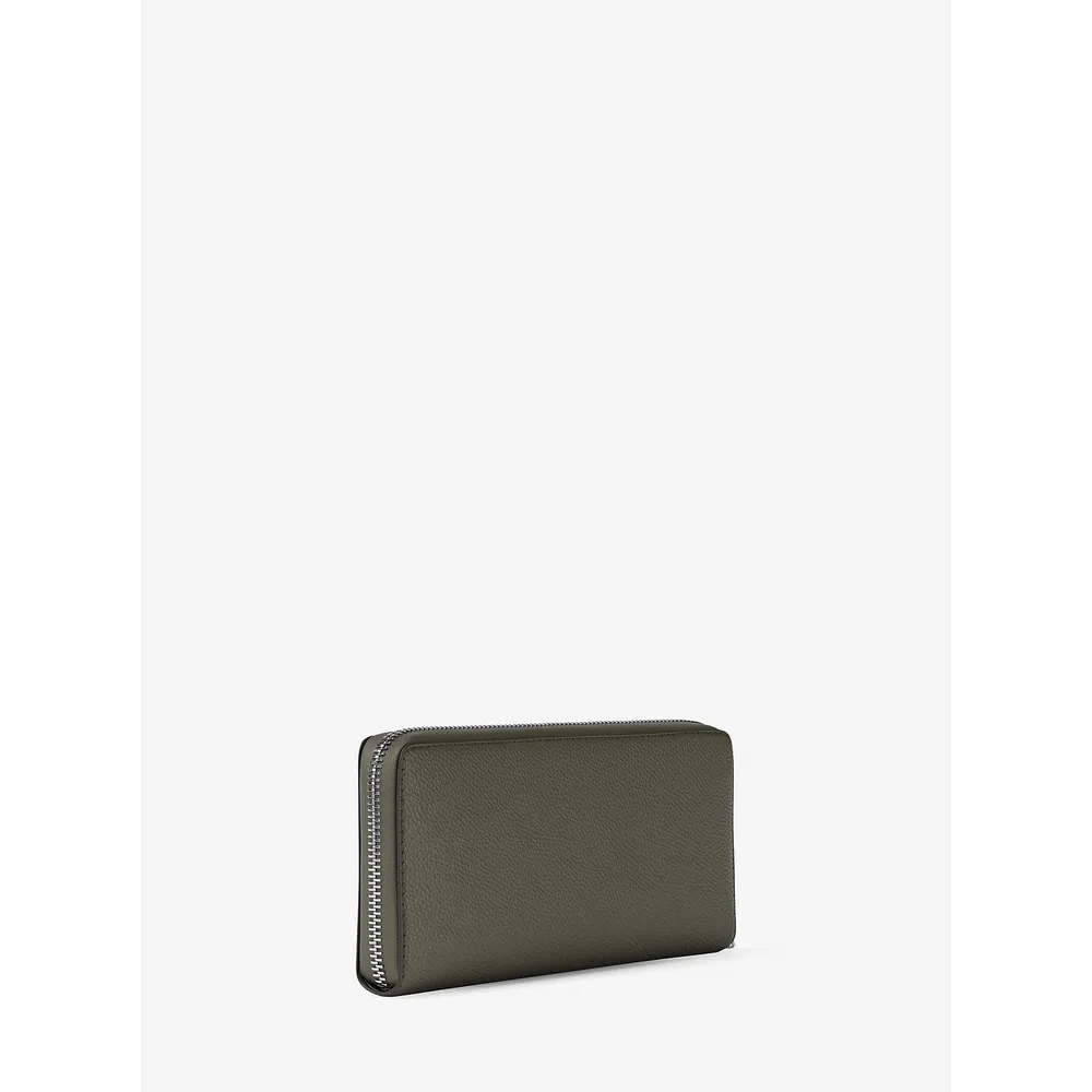 Michael Kors Cartera continental grande de piel granulada | Olive