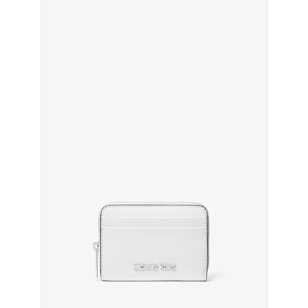 Michael Kors Cartera mediana Jet Set Travel de piel saffiano | Blanco óptico