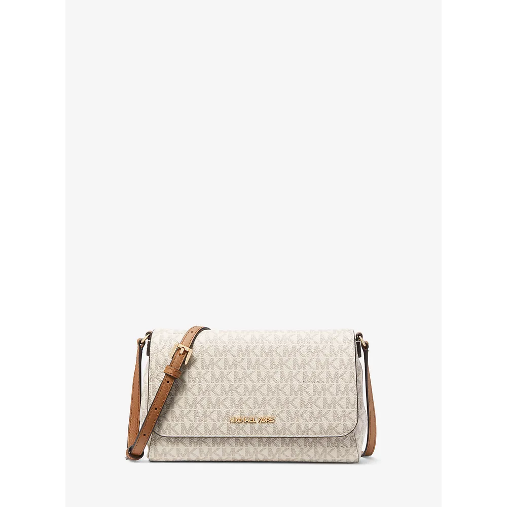 mk287753053_0_webp.webp Michael Kors Bolso bandolera convertible mediano con logotipo | Vainilla