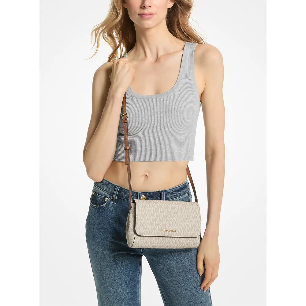 Michael Kors Bolso bandolera convertible mediano con logotipo | Vainilla