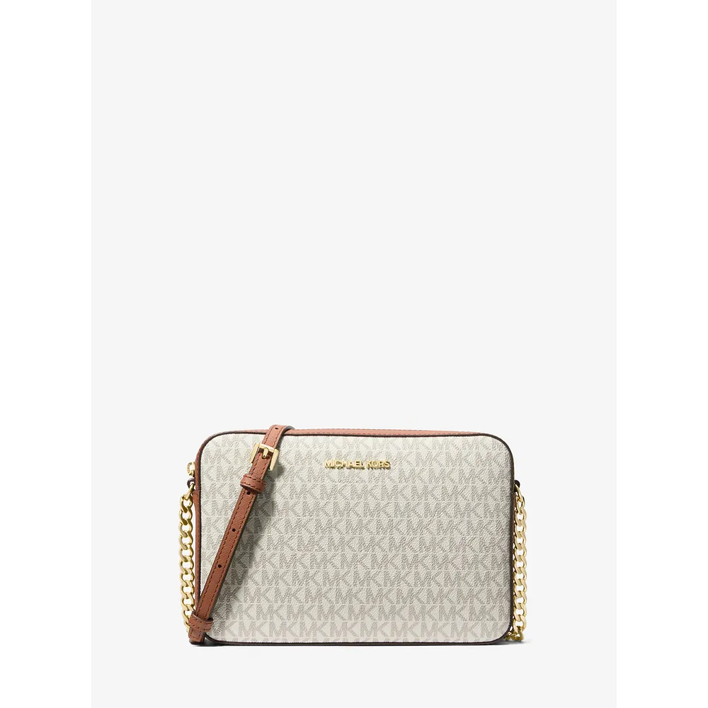 mk287793824_0_webp.webp Michael Kors Bolso bandolera grande con logotipo estampado Jet Set | Vainilla