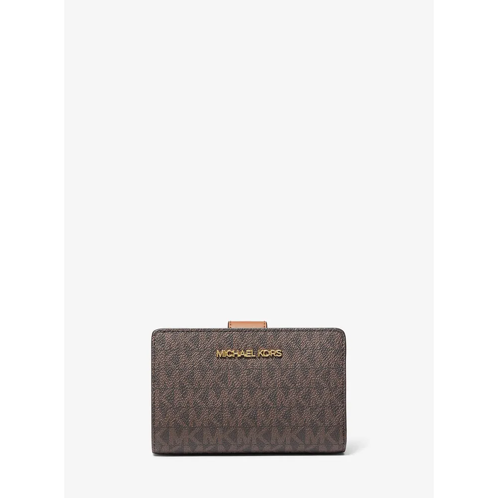 mk287793851_0_webp.webp Michael Kors Cartera mediana con logotipo de la firma | Marrón