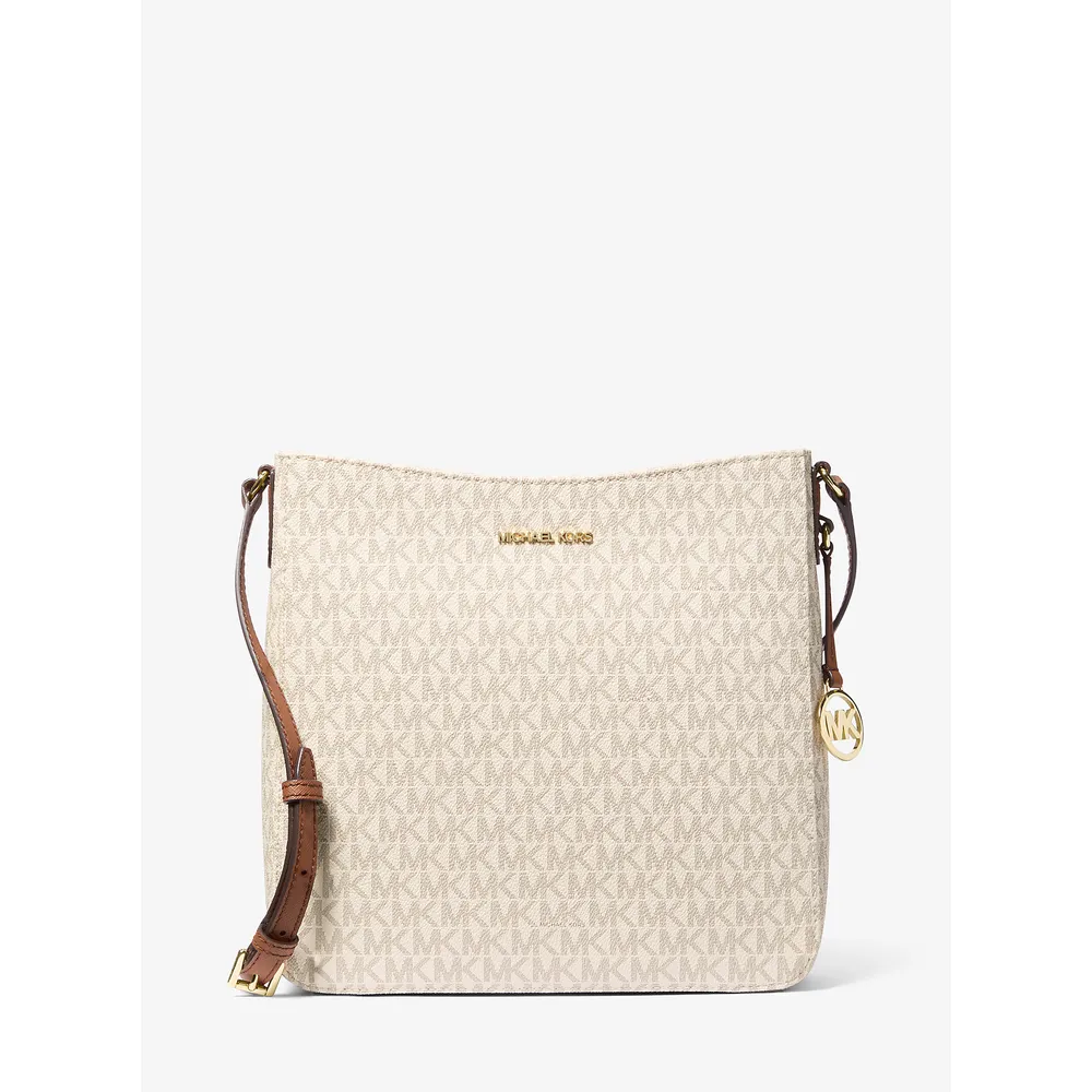 Michael Kors Bolso bandolera grande con logotipo de Jet Set Travels | Vainilla