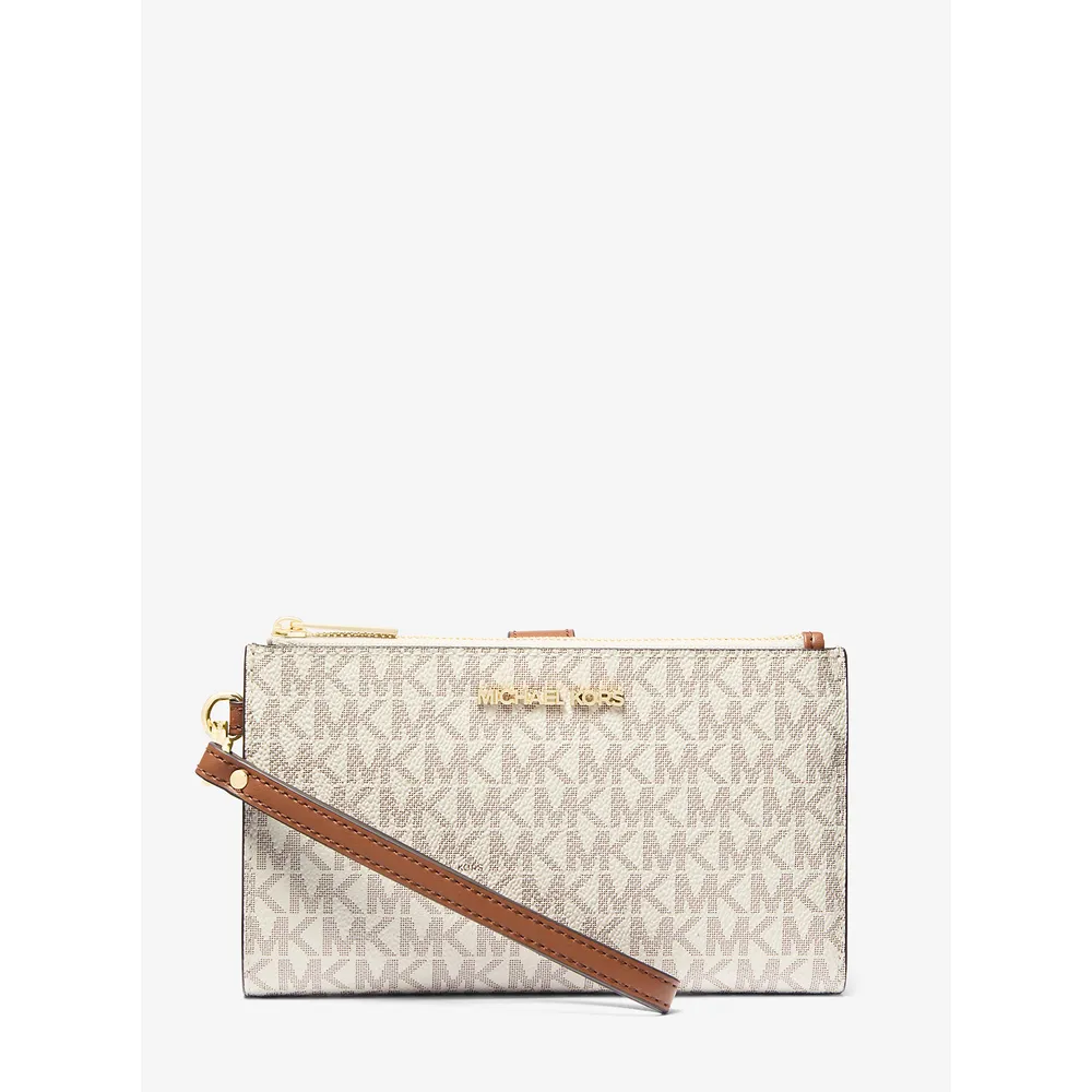 mk287793863_0_webp.webp Michael Kors Cartera para smartphone Jet Set Travel Signature | Vainilla