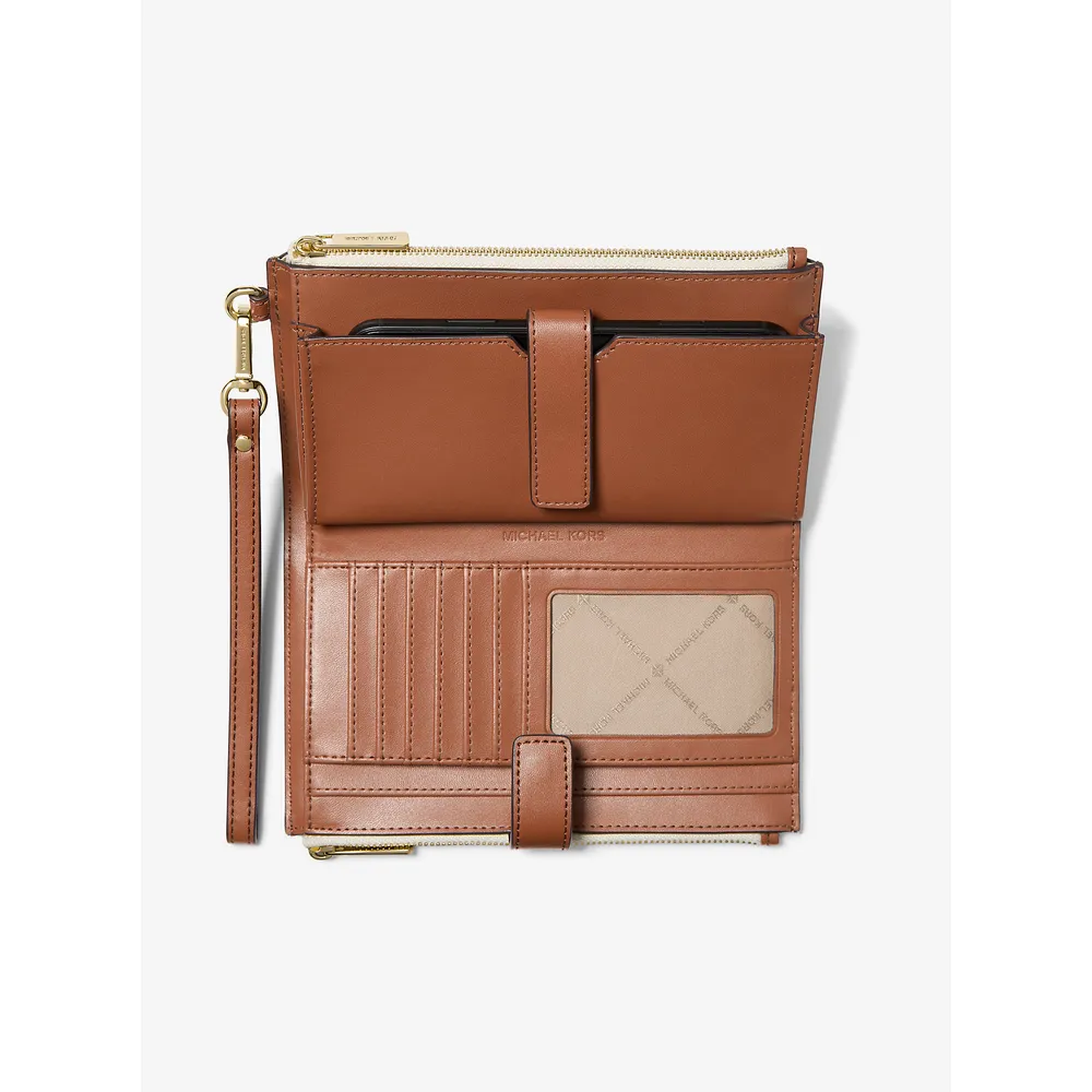 Michael Kors Cartera para smartphone Jet Set Travel Signature | Vainilla