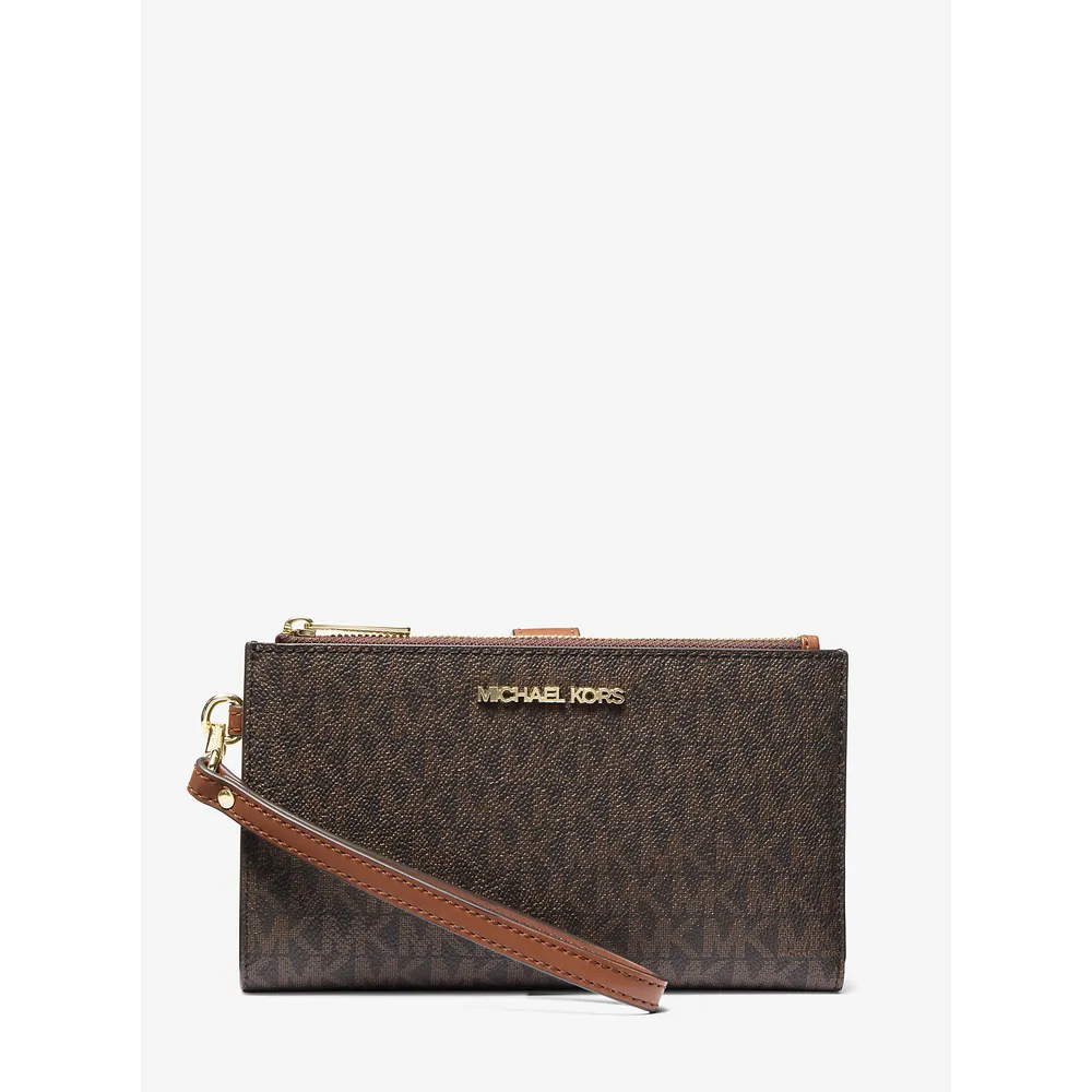 mk287793864_0_webp.webp Michael Kors Cartera para smartphone Jet Set Travel Signature | Marrón