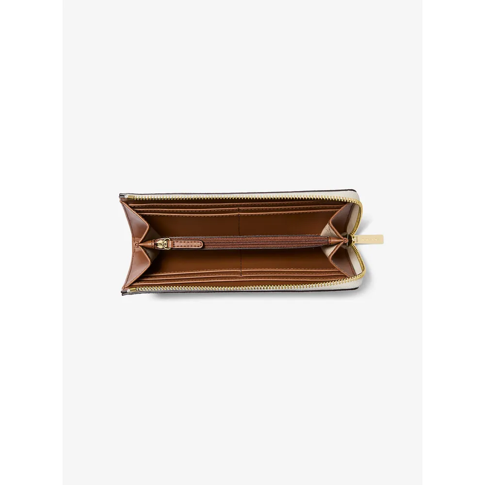 Michael Kors Cartera grande y logotipo de Jet Set Travel | Vainilla