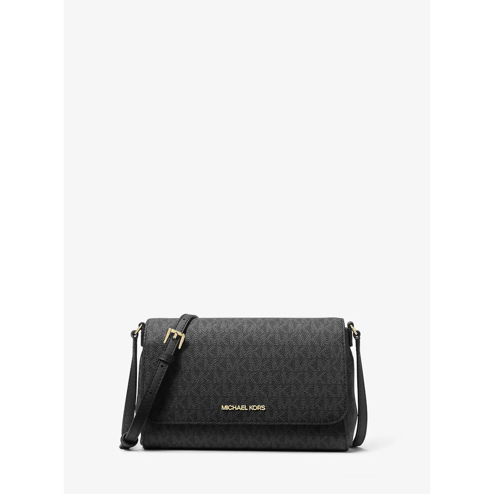 mk287795878_0_webp.webp Michael Kors Bolso bandolera convertible mediano con logotipo | Negro