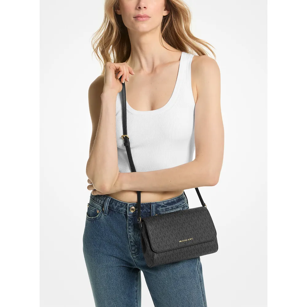 Michael Kors Bolso bandolera convertible mediano con logotipo | Negro