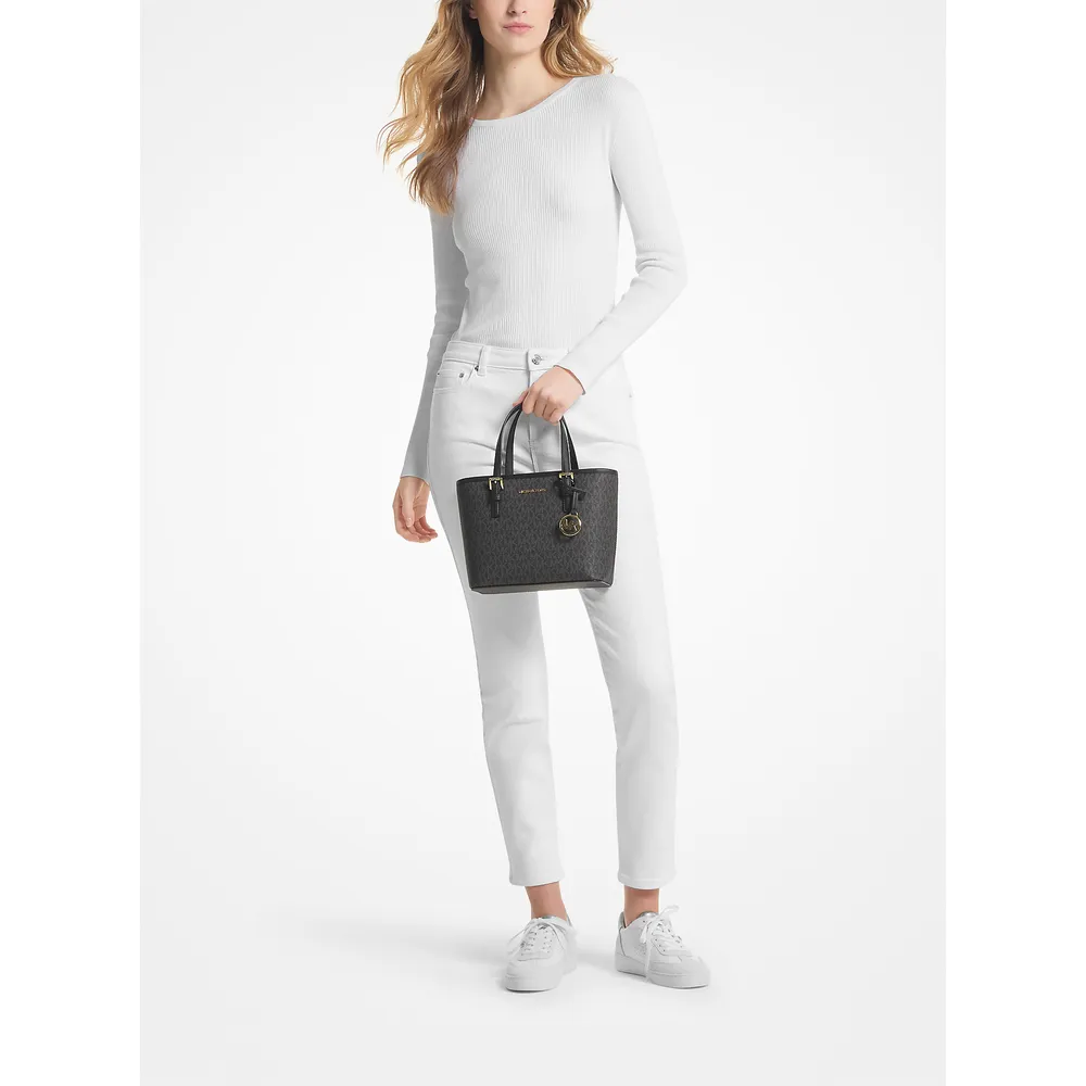 mk287796267_3_webp.webp Michael Kors Bolso tote Jets Set Travel extra pequeño | Negro