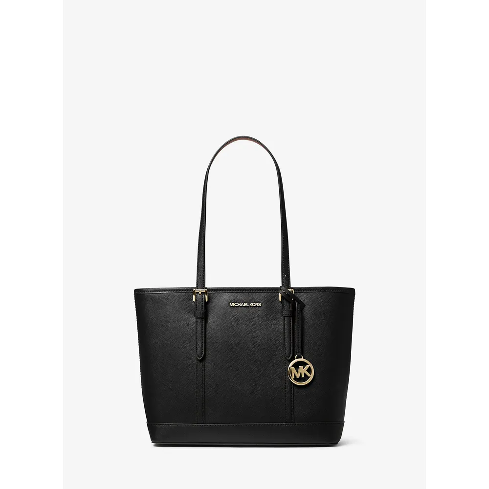 Michael Kors Bolso tote Jet Set Travel pequeño de piel saffiano | Negro