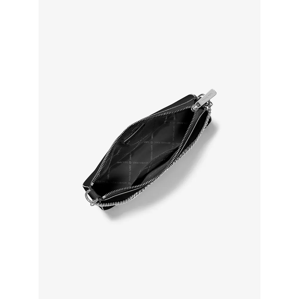 Michael Kors Bolso bandolera mediano Jet Set de piel saffiano | Negro
