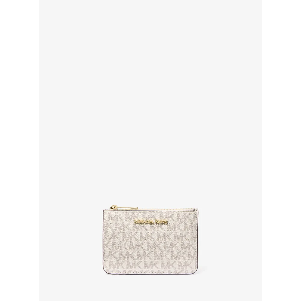 Michael Kors Monedero pequeño con logotipo de Jet Set Travel | Vainilla