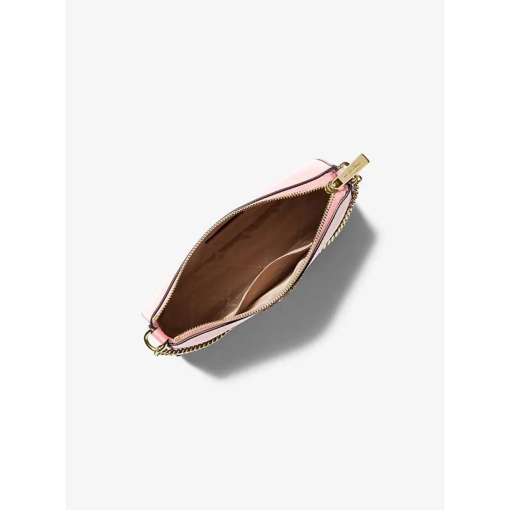 Michael Kors Bolso bandolera mediano Jet Set de piel saffiano | Powder Blush