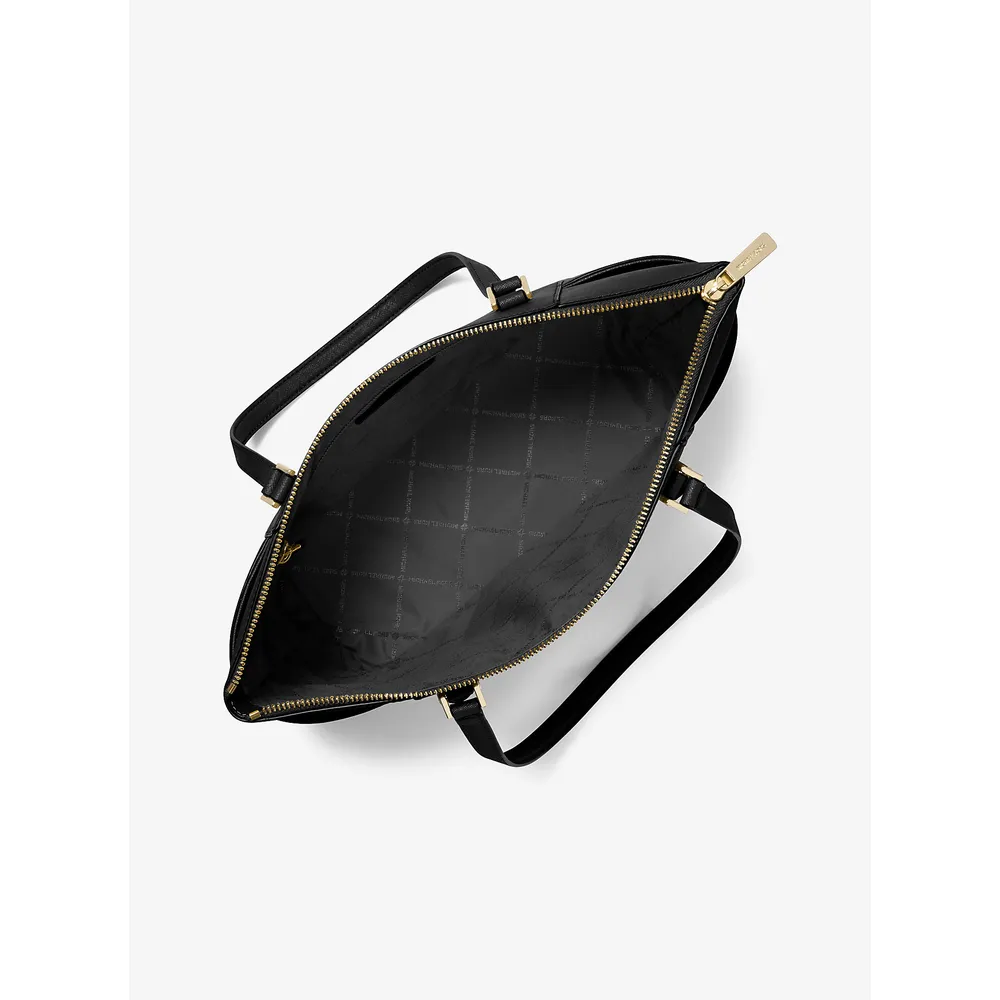 Michael Kors Bolso tote grande Charlotte de piel saffiano | Negro