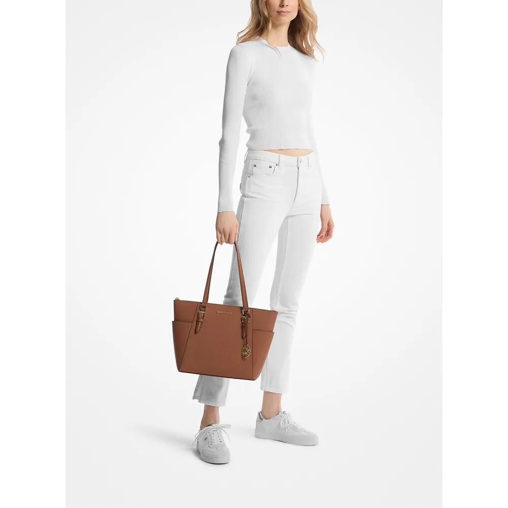 Michael Kors Bolso tote grande Charlotte de piel saffiano | Luggage