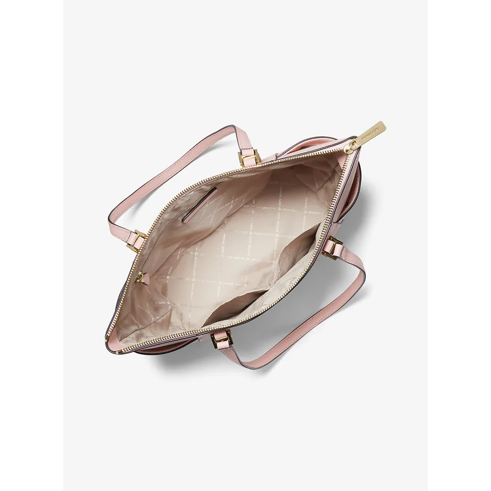 Michael Kors Bolso tote grande Charlotte de piel saffiano | Powder Blush