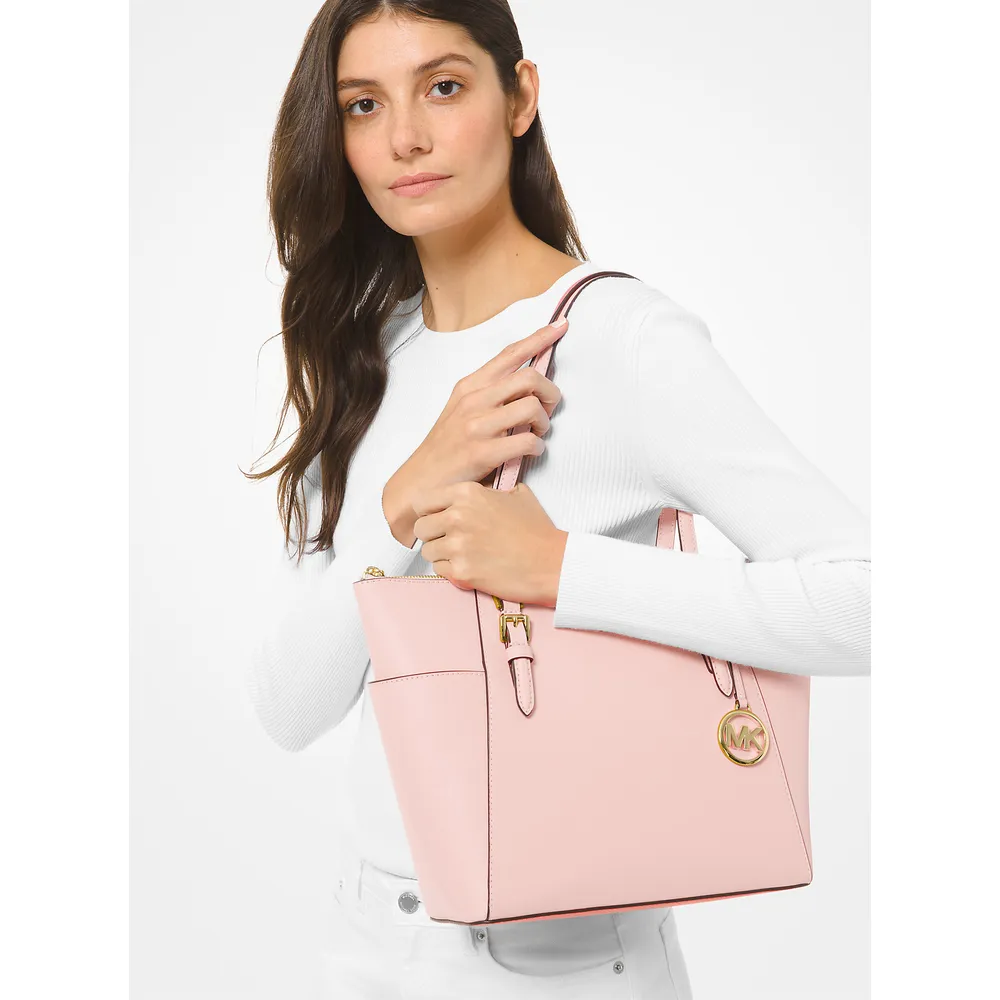 Michael Kors Bolso tote grande Charlotte de piel saffiano | Powder Blush