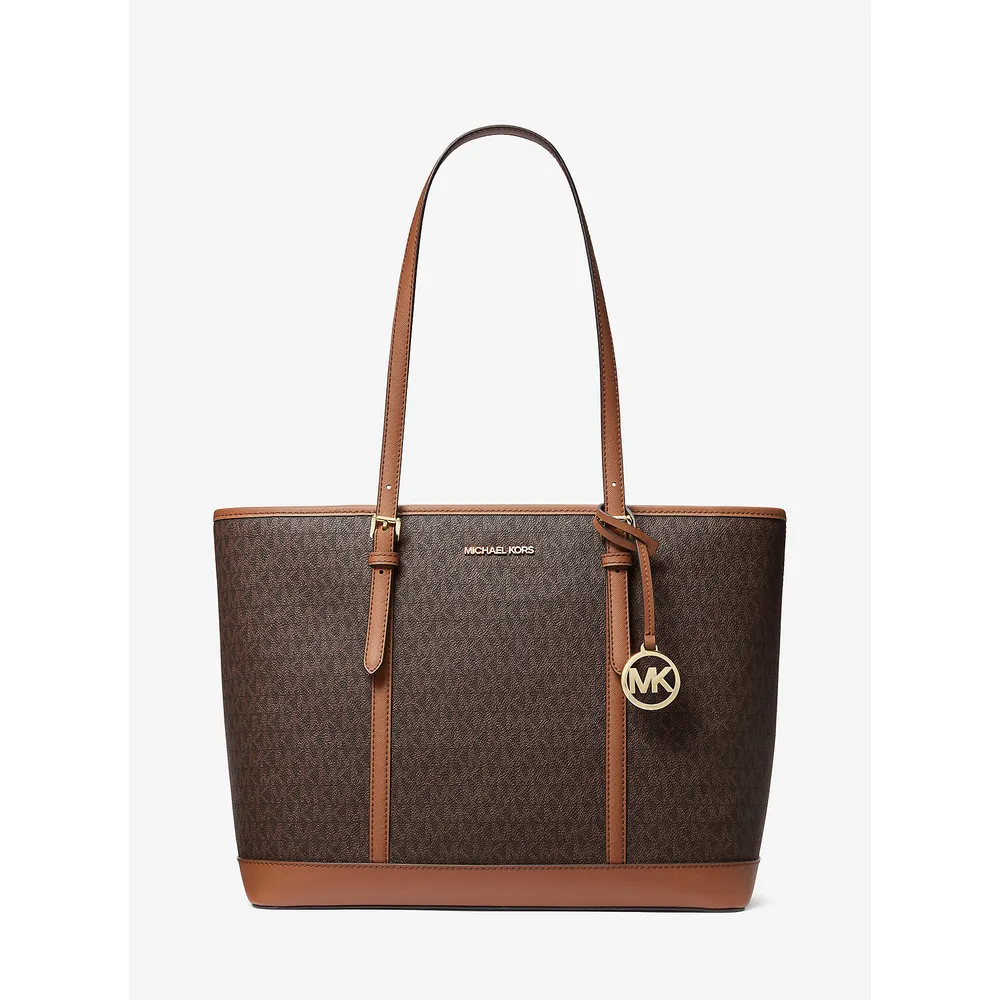 Michael Kors Bolso grande con logotipo de Jet Set Travel | Marrón