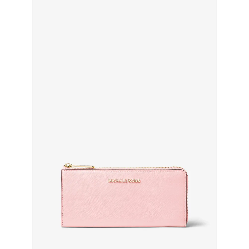 Michael Kors Cartera grande Jet Set Travel de piel saffiano | Powder Blush