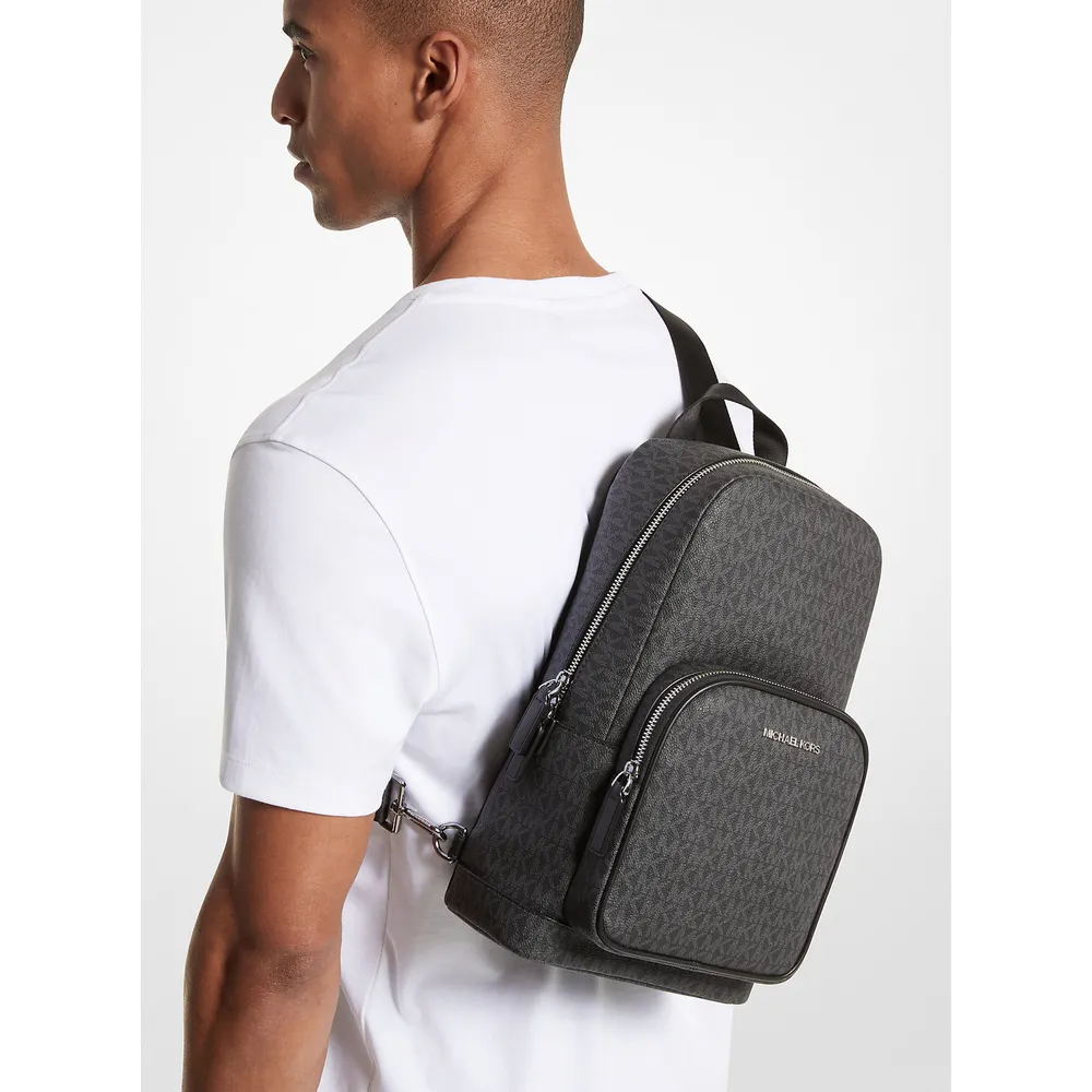 Michael Kors Mochila bandolera con logotipo de Cooper | Negro