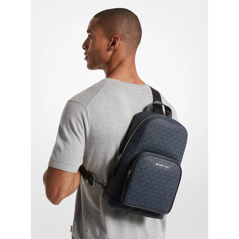 Michael Kors Mochila bandolera con logotipo de Cooper | Admiral/Plblue